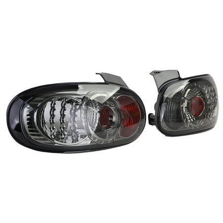 Fanali Posteriori LED Vetro Trasparente Cromato Fumé per Mazda MX-5 NB NBFL