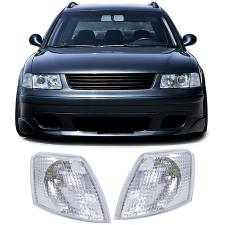 Frecce Bianche Coppia Sinistra Destra per Volkswagen Passat 3B Berlina Touring