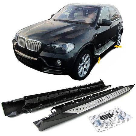 Pedane Laterali in Alluminio con ABE per BMW X5 E70 2006-2013