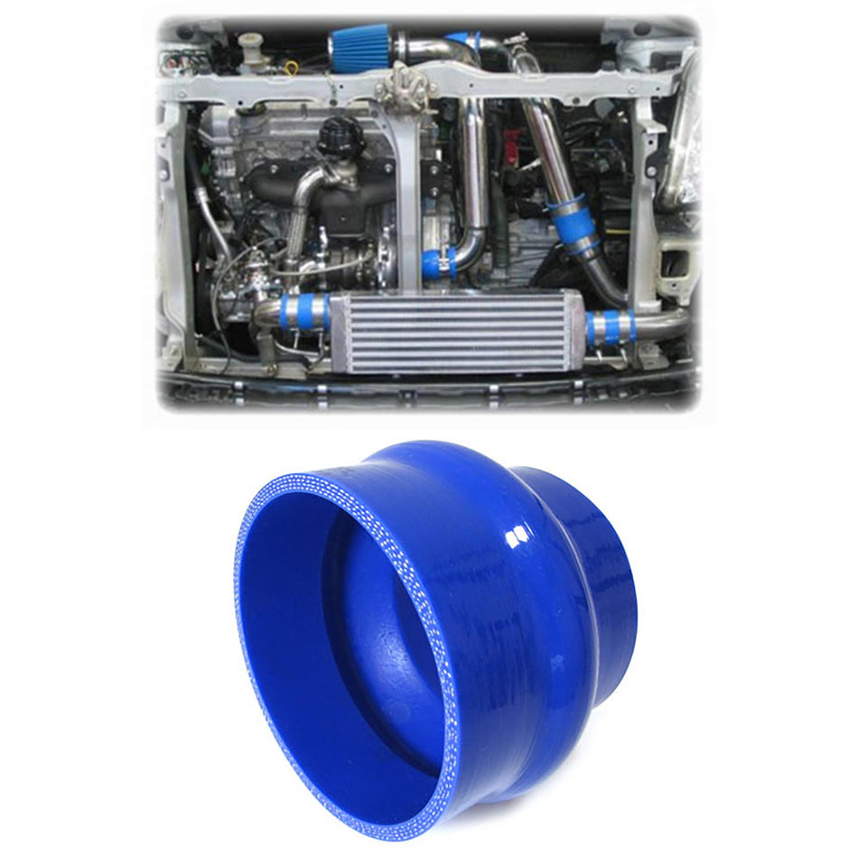 Tubo in Silicone Riduttore Ø76 su 89mm con Doppio Ammortizzatore Universale
