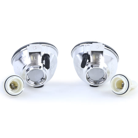 Frecce Vetro Trasparente Nere Fumé per Volkswagen Lupo 1998-2005, Lato Destro