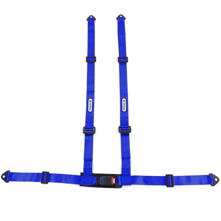 Cinture Sportive 4 Punti Blu con E Segno Universali per Auto