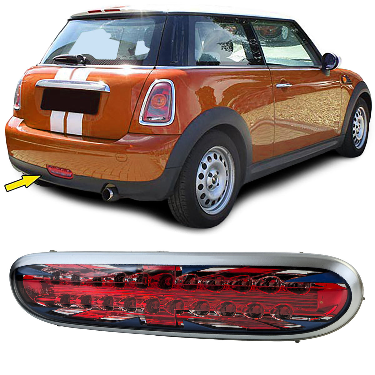 LED Luce Freno Posteriore Rossa per Mini One Cooper D R56 R57 2006-2010 Cabrio