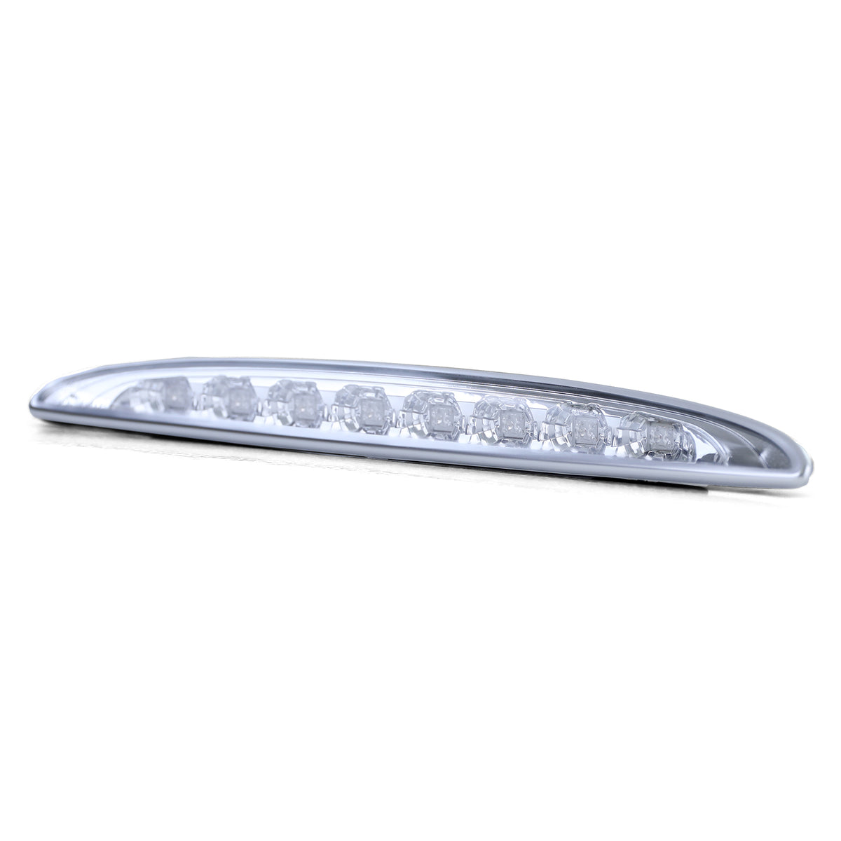 Dritte LED Luce Freno Vetro Trasparente Cromato per Mini One Cooper S R50 R53