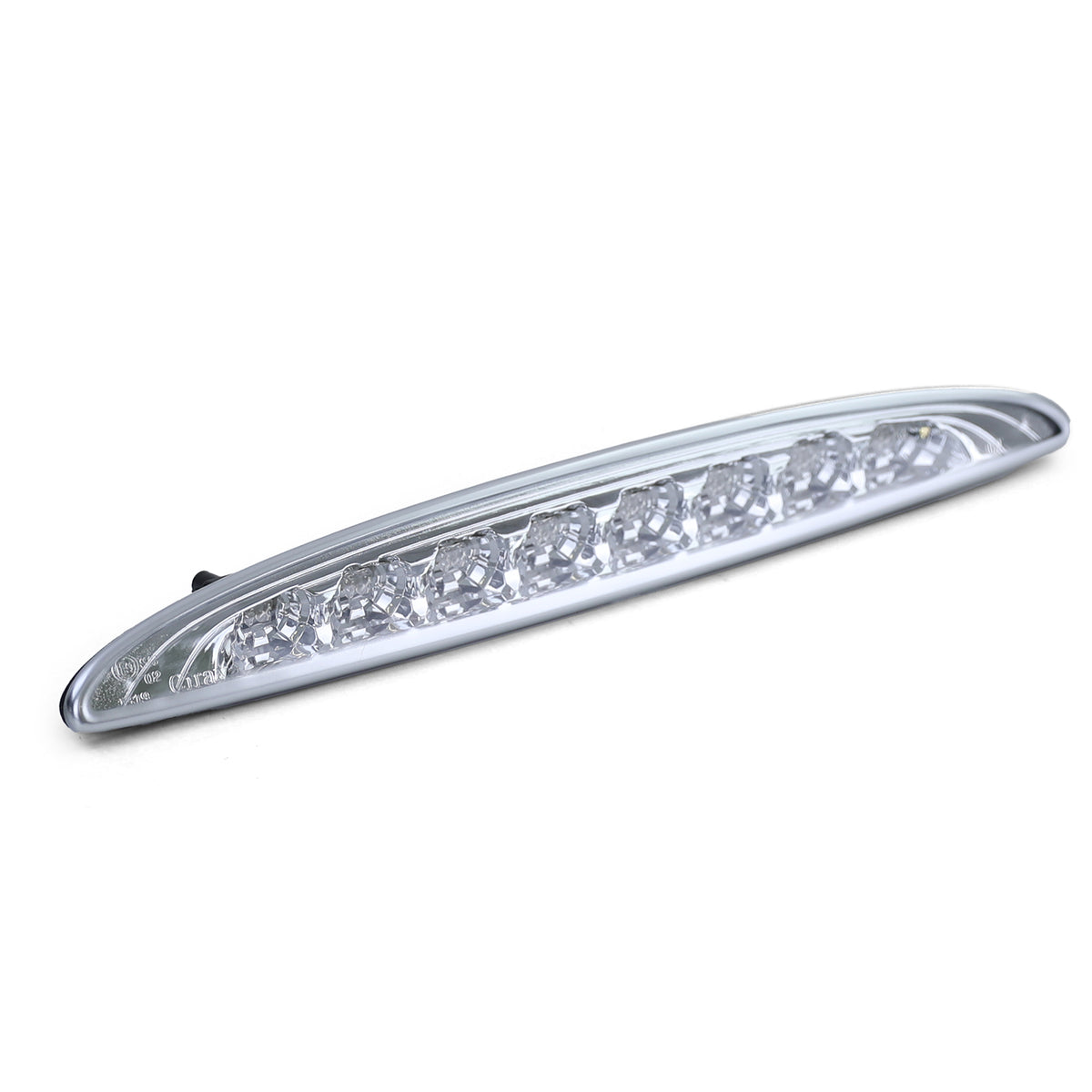 Dritte LED Luce Freno Vetro Trasparente Cromato per Mini One Cooper S R50 R53