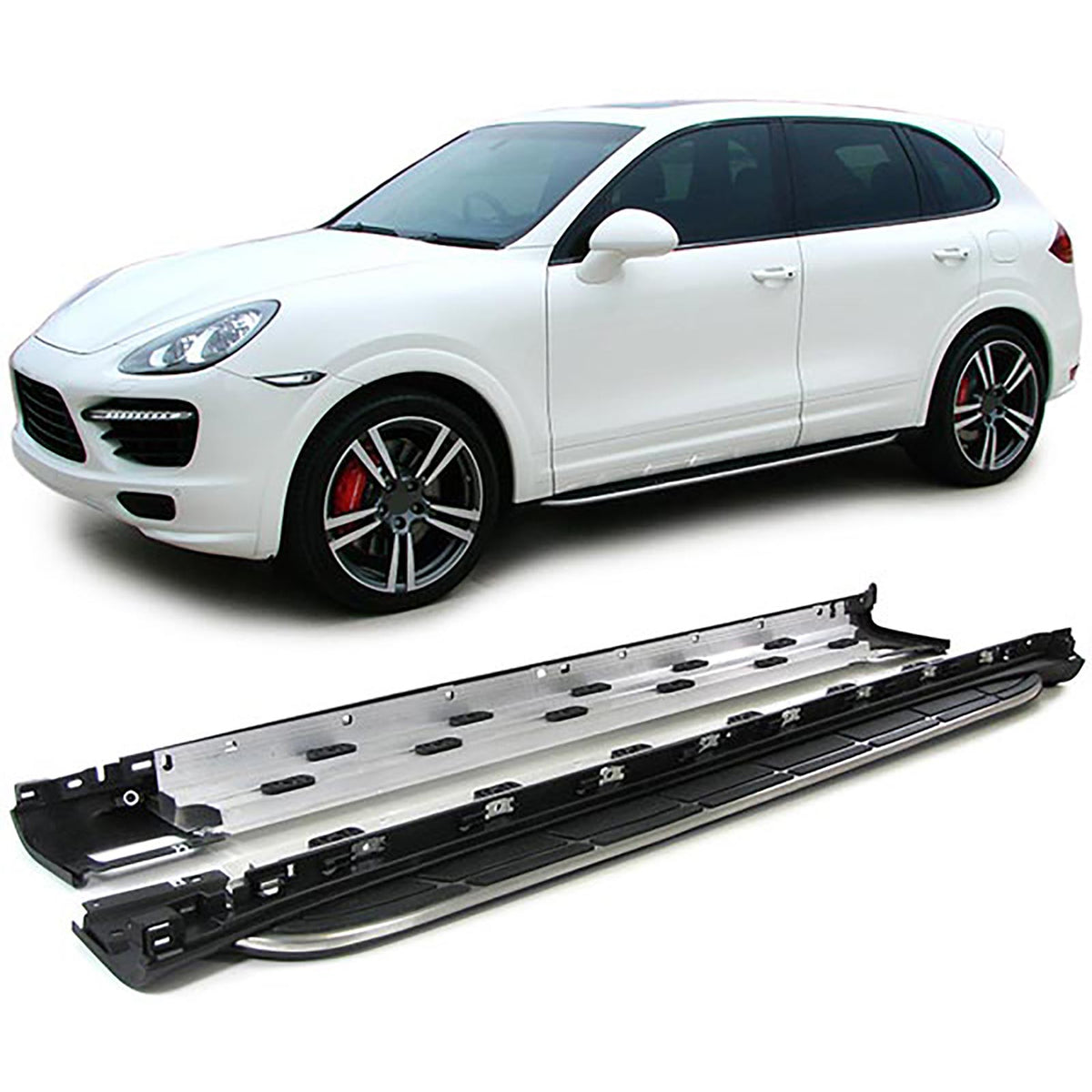 Pedane Laterali in Alluminio ABE per Porsche Cayenne 92A 2010-2017 SUV