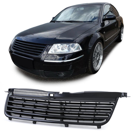 Griglia Anteriore Nera Senza Emblema per Volkswagen Passat 3BG Berlina Touring