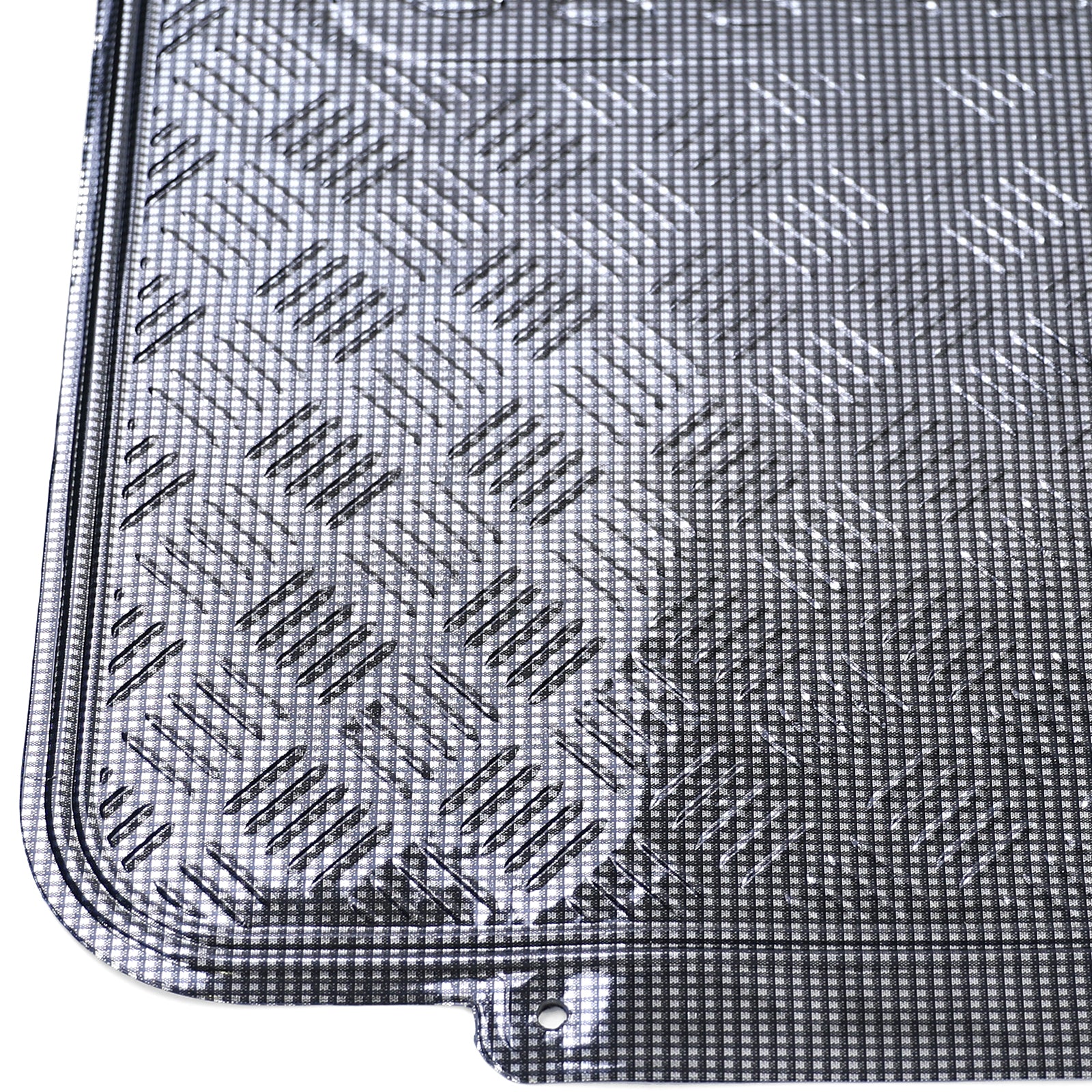 Tappetini 4 Pezzi in Alluminio Effetto Riffelato per Auto Universale Colore