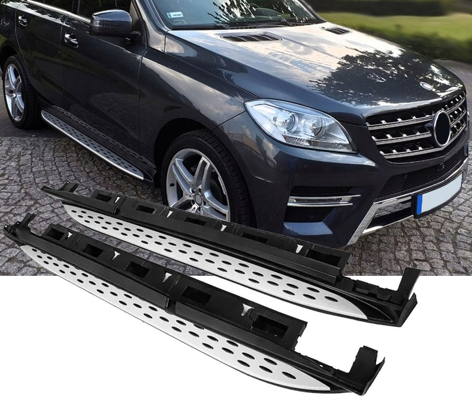 Pedane Laterali in Alluminio per Mercedes W166 ML 2011-2015 e GLE 2015-2019