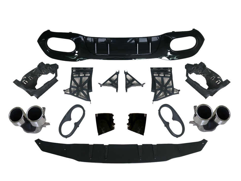 Diffusore Posteriore con Terminali Scarico per Mercedes W177 2018-2026