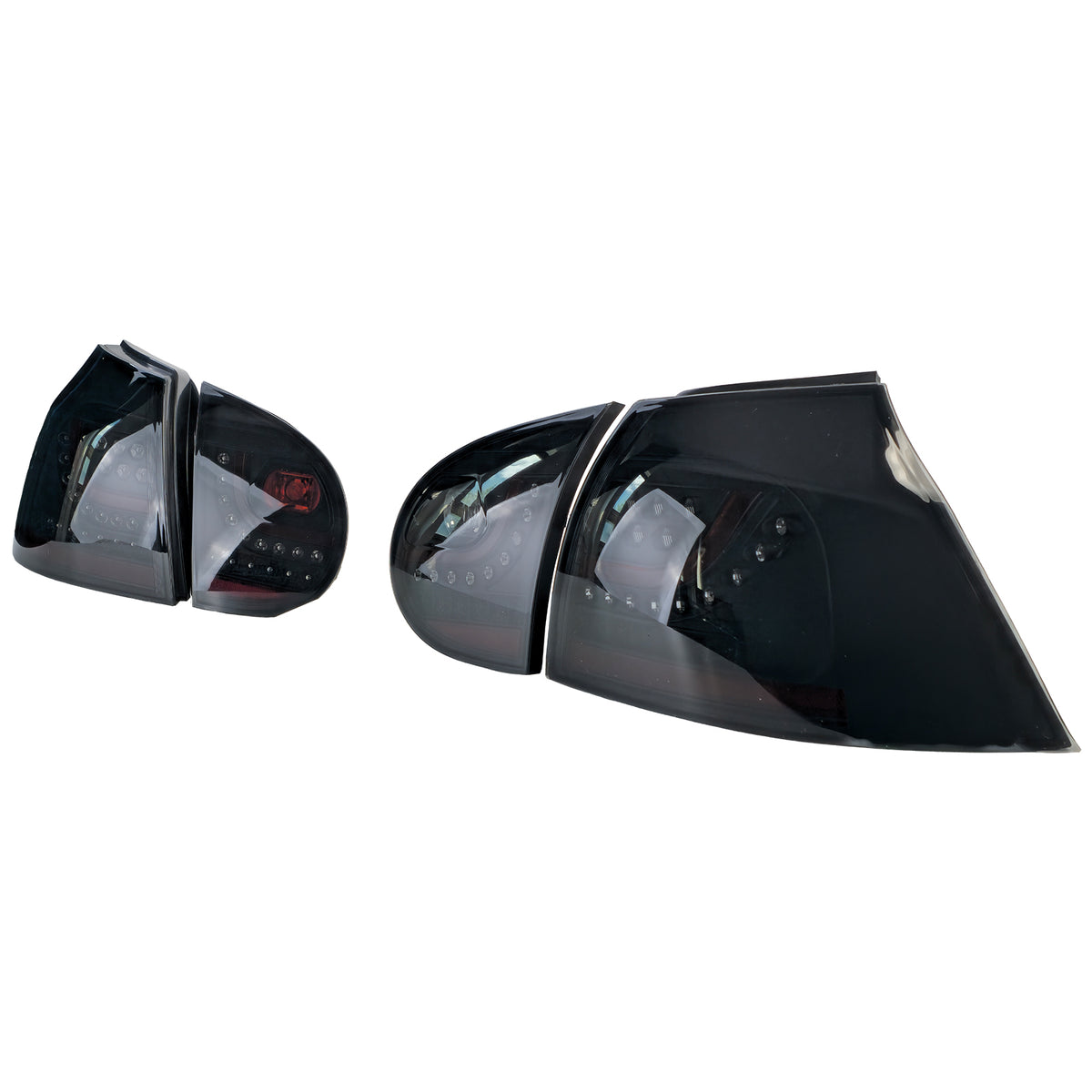 Fanali Posteriori LED Set Nero Fumè per Volkswagen Golf 5 Berlina 2003-2008