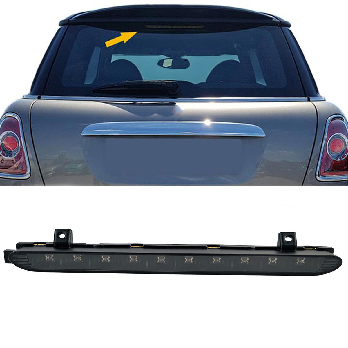Dritte LED Luce Freno Nero Fumé per Mini One Cooper R56 R60 (2010-2016)