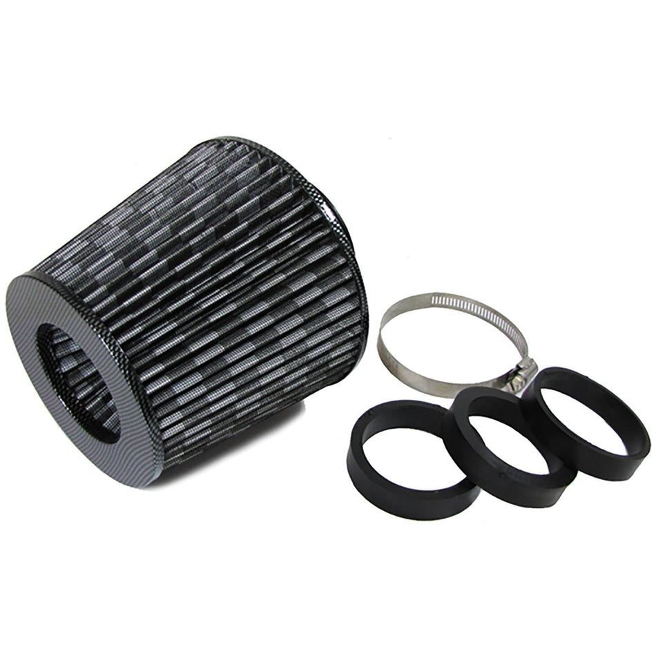 # Sport Filtro Aria Performance Carbon con 3 Adapterringen 60-76mm Universale