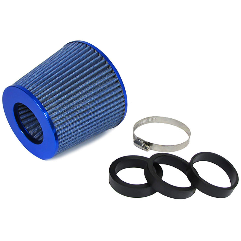 Sport Filtro Aria Universal Performance Blu con 3 Adapterringen 60-76mm