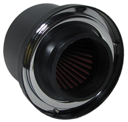 Filtro Aria Sportivo Carbon Flow Jet 60-76mm Universale per Auto Tuning