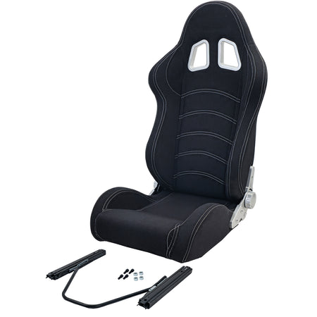 Tenzo-R Sedile Sportivo Halbschalensitz Tessuto Nero Grigio con 405er Guide