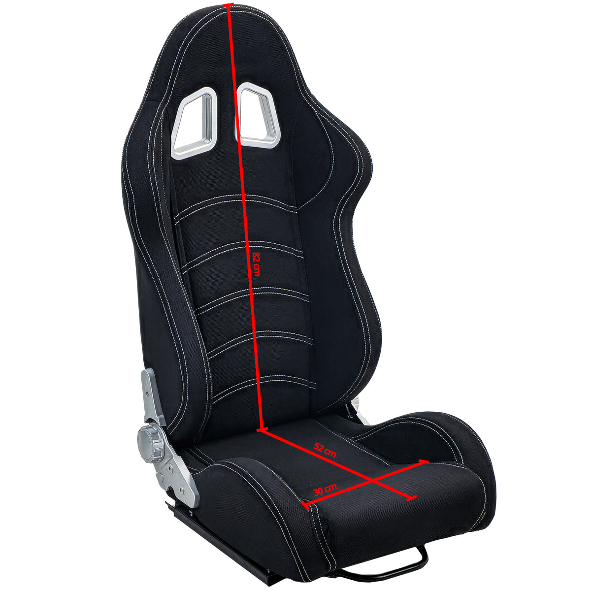 Tenzo-R Sedile Sportivo Halbschalensitz Tessuto Nero Grigio con 405er Guide