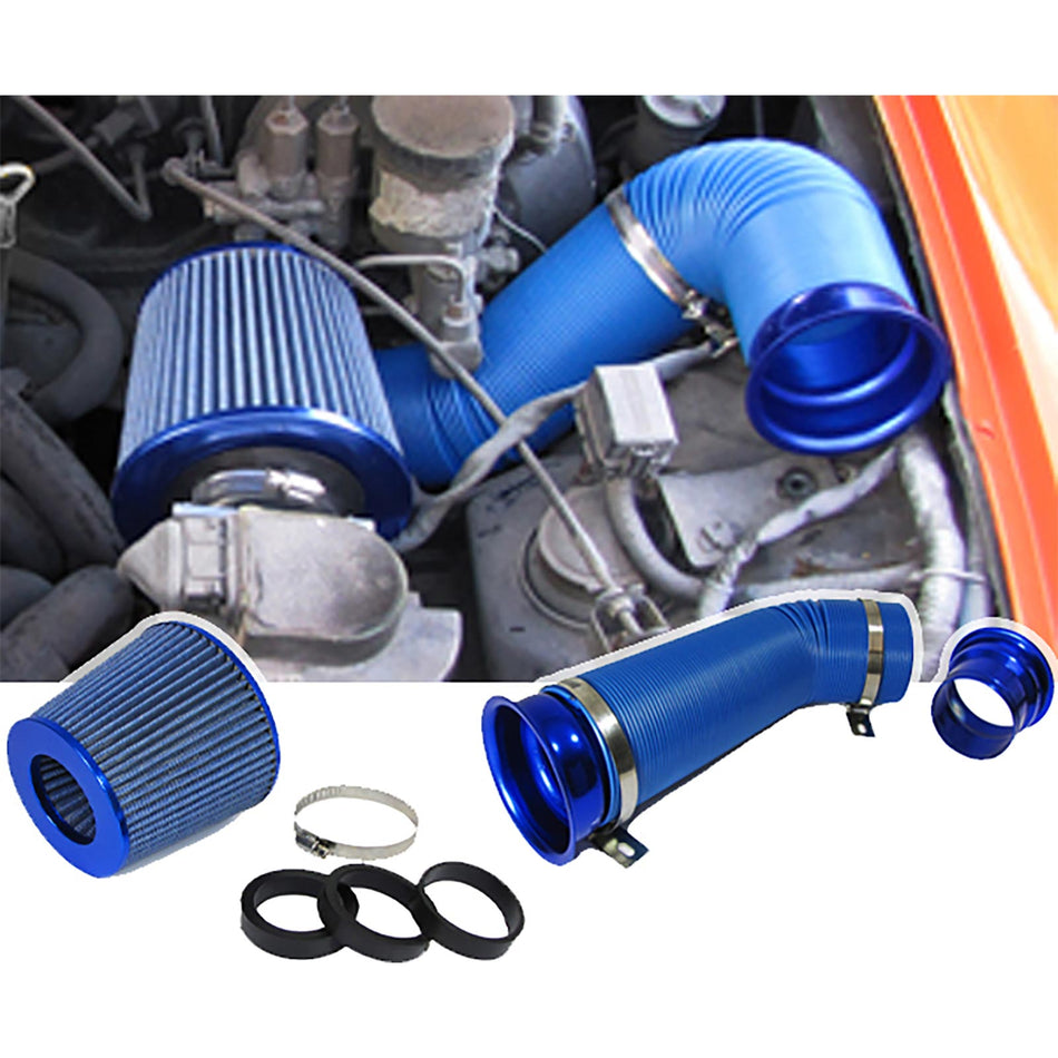 Kit di Aspirazione Fredda con Filtro Sportivo Blu per Universale