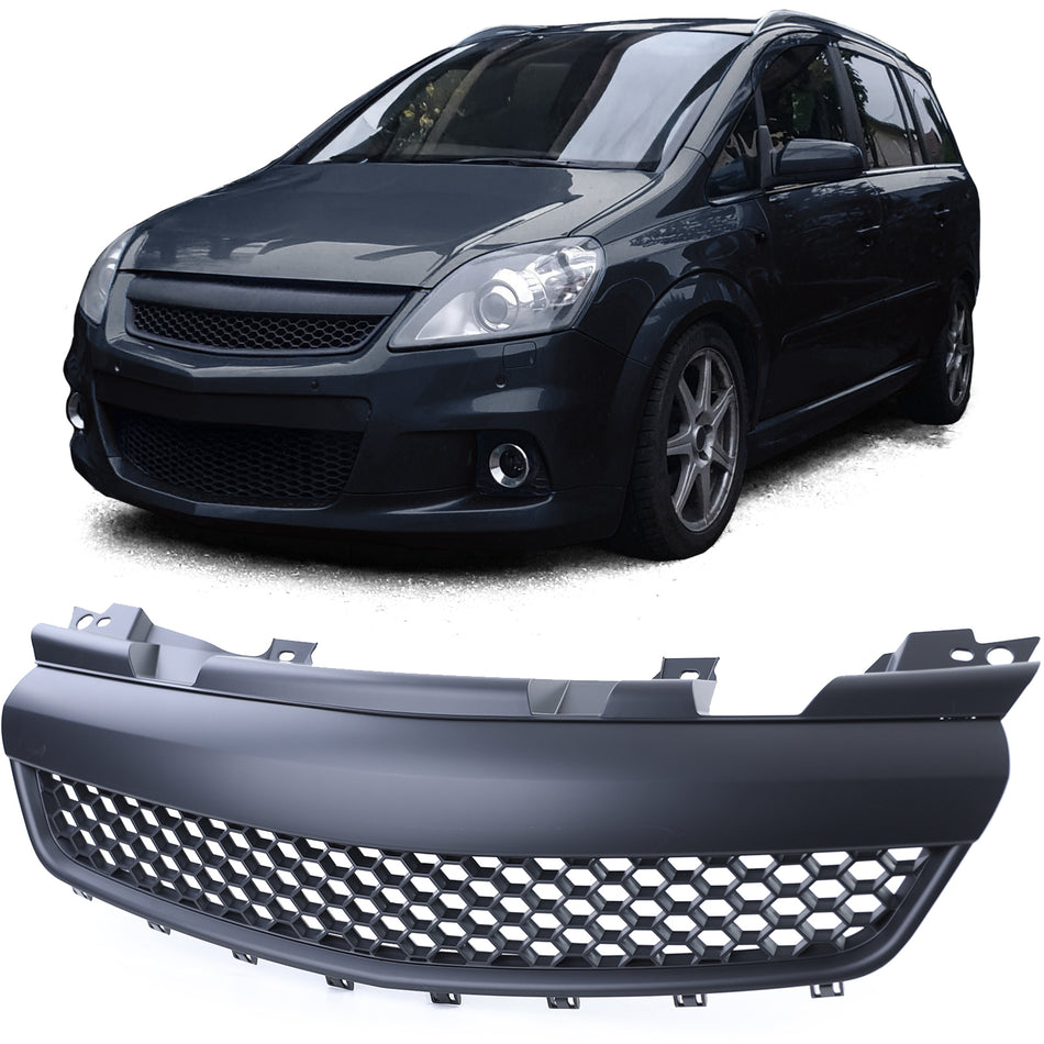 Griglia Sportiva Nera Senza Emblema per Opel Zafira B 05-08
