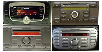 CAVO AUX Mp3 Ford Fiesta Focus Fusion C-Max S-Max con TASTO AUX a VISTA