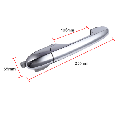 MANIGLIA PORTIERA ESTERNA PORTA SINISTRA SX PER FIAT 500 2007 312 CROMATA