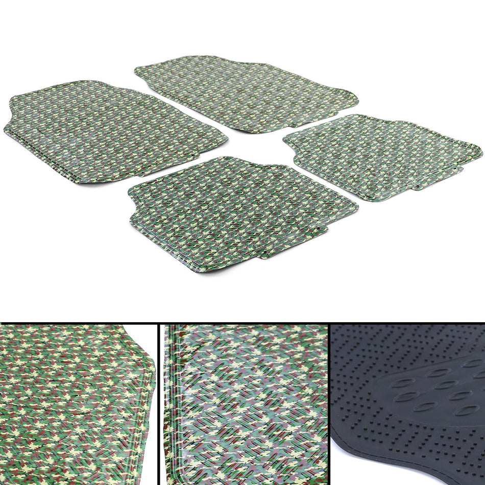 Tappetini in Gomma Universali Effetto Riffelblech Camouflage Verde