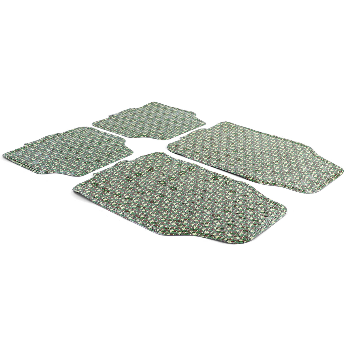 Tappetini in Gomma Universali Effetto Riffelblech Camouflage Verde