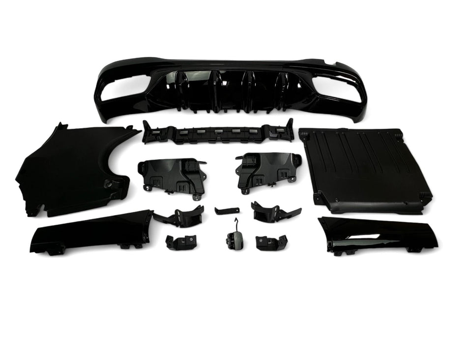 Diffusore Posteriore con Terminali Scarico Neri per Mercedes W206 S206 2021-2026
