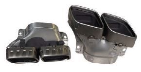 Diffusore Posteriore con Terminali Scarico Cromato per Mercedes C254 2022-2026