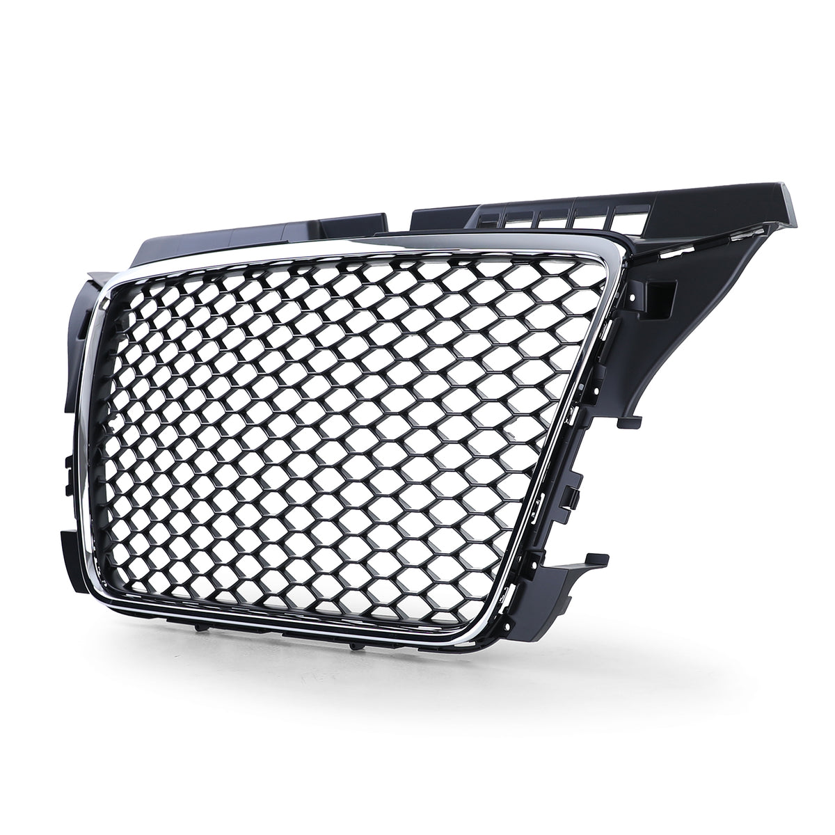 Griglia Sportiva Anteriore Design a Nido D'ape con Cornice Cromata per Audi A3