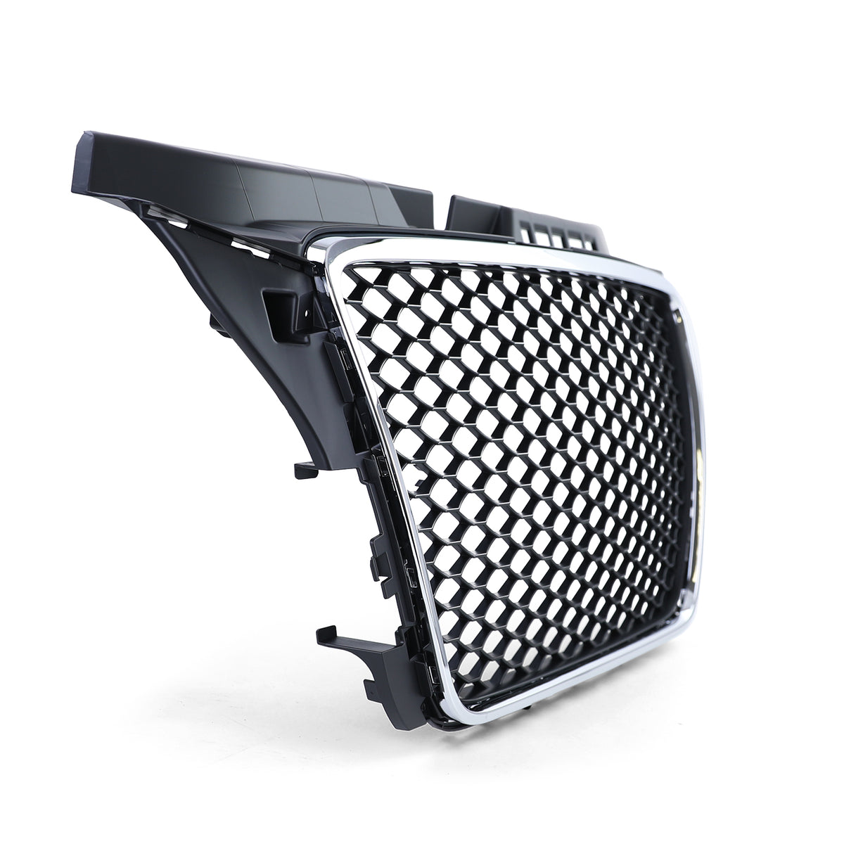 Griglia Sportiva Anteriore Design a Nido D'ape con Cornice Cromata per Audi A3
