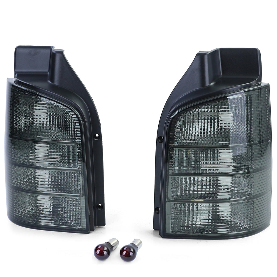 Fanali Posteriori Vetro Trasparente Neri Fumé Set per Volkswagen Bus T5