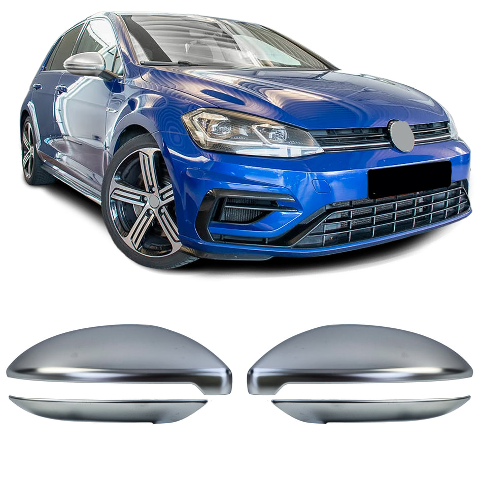Copertura Specchietti in Alluminio Opaco 4 Pezzi per Volkswagen Golf 7