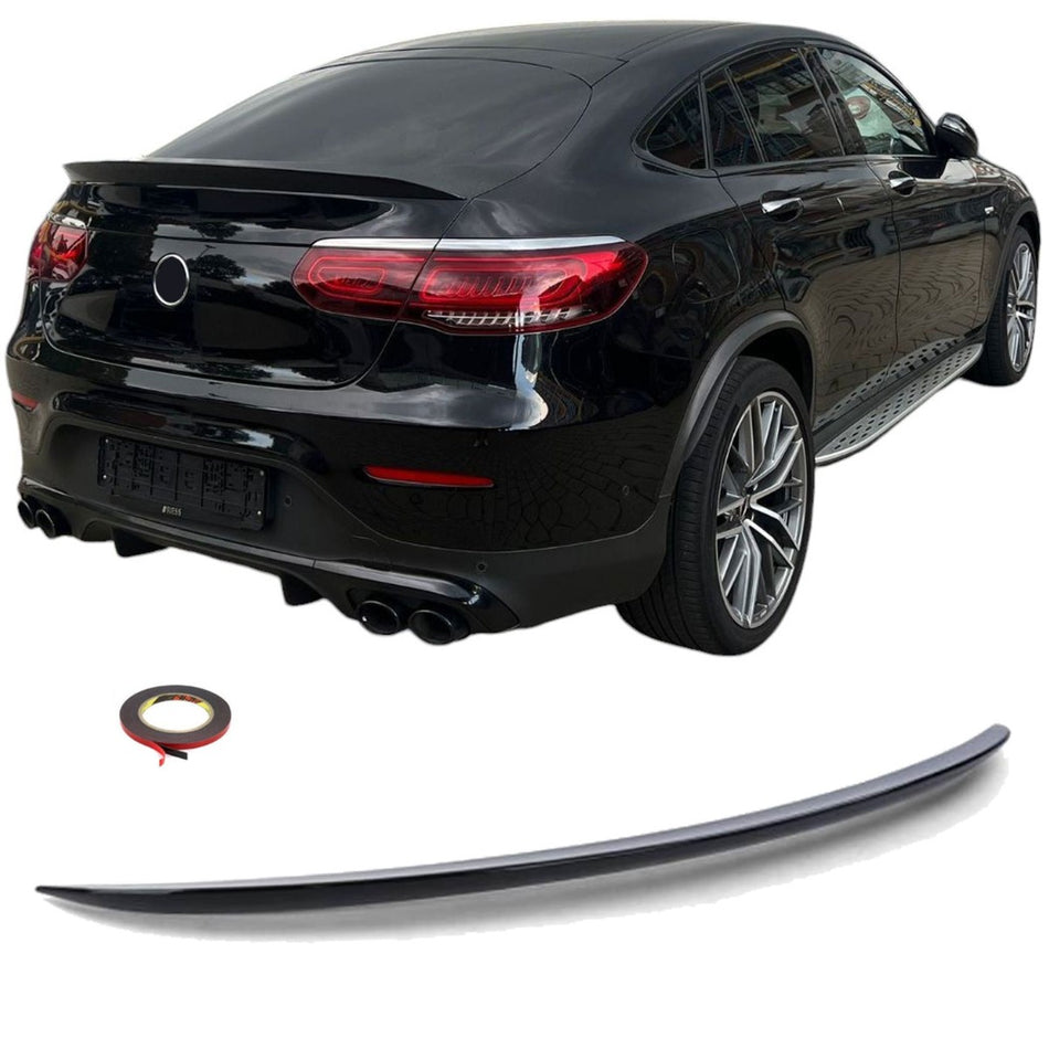 Spoiler Posteriore Nero Glans per Mercedes GLC C253 2016-2022