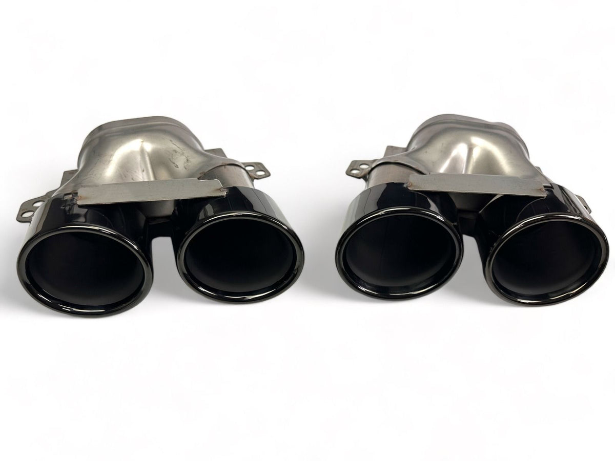 1X Set Terminali di Scarico 25751 Universali per Auto