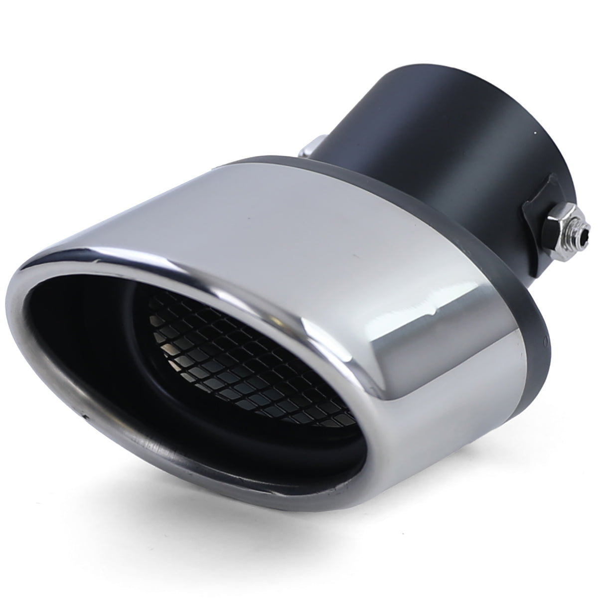 Asta in Acciaio Inox Terminale di Scarico 70x114mm Ovale Universale