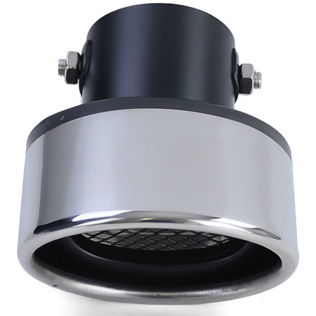 Asta in Acciaio Inox Terminale di Scarico 70x114mm Ovale Universale
