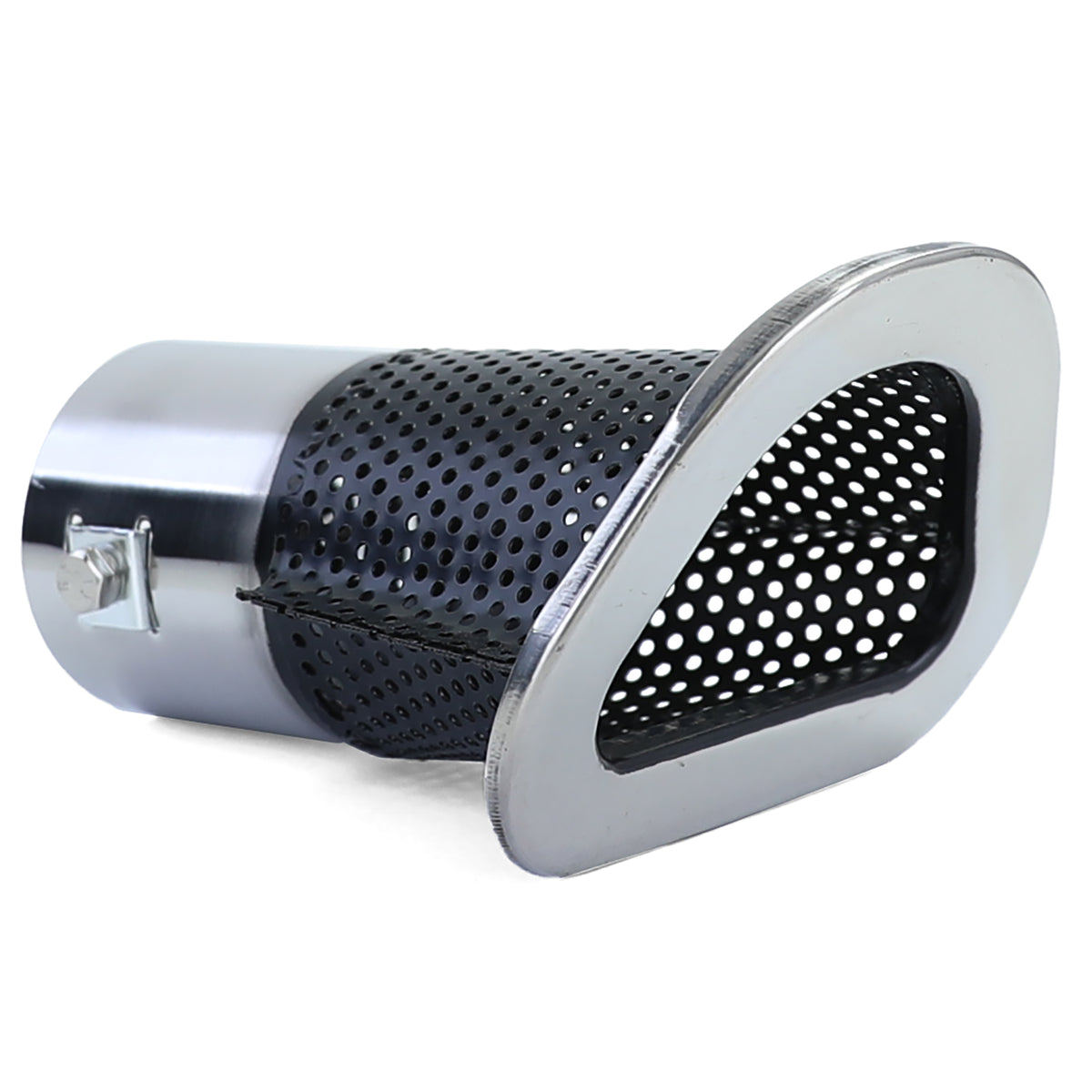 Terminale di Scarico 92 X 125 Mm Sportivo in Acciaio Inox Universale