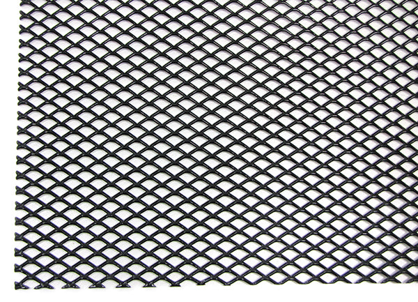 Griglia in Alluminio 135x30cm Nera Fine per Universale