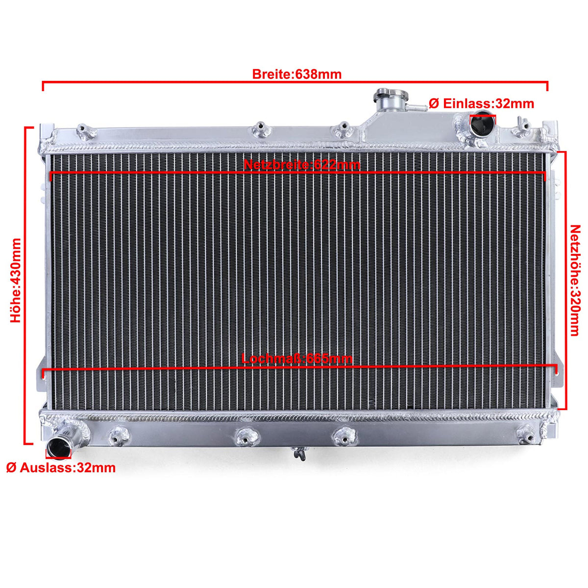 Radiatore Acqua in Alluminio per Mazda MX-5 NA (1989-1998) - Alta Performance