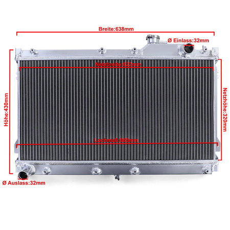 Radiatore Acqua in Alluminio per Mazda MX-5 NA (1989-1998) - Alta Performance