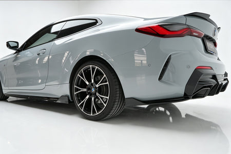 Diffusore Posteriore Nero Lucido Compatibile con BMW Serie 4 G22 (2020-2026)