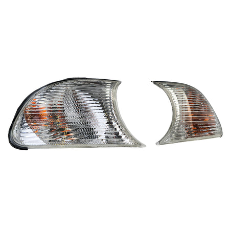 Frecce Set Bianche con Lampade per BMW Serie 3 E46 Coupé Cabrio 1999-2001