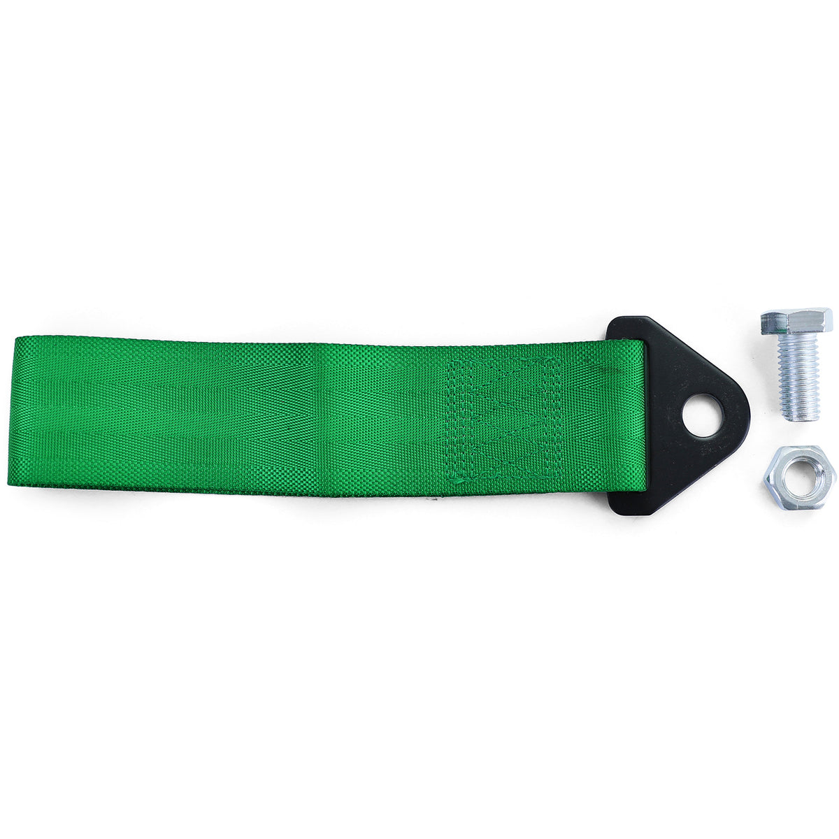 Gancio Traino Universale in Nylon Verde per Auto da Competizione Racing