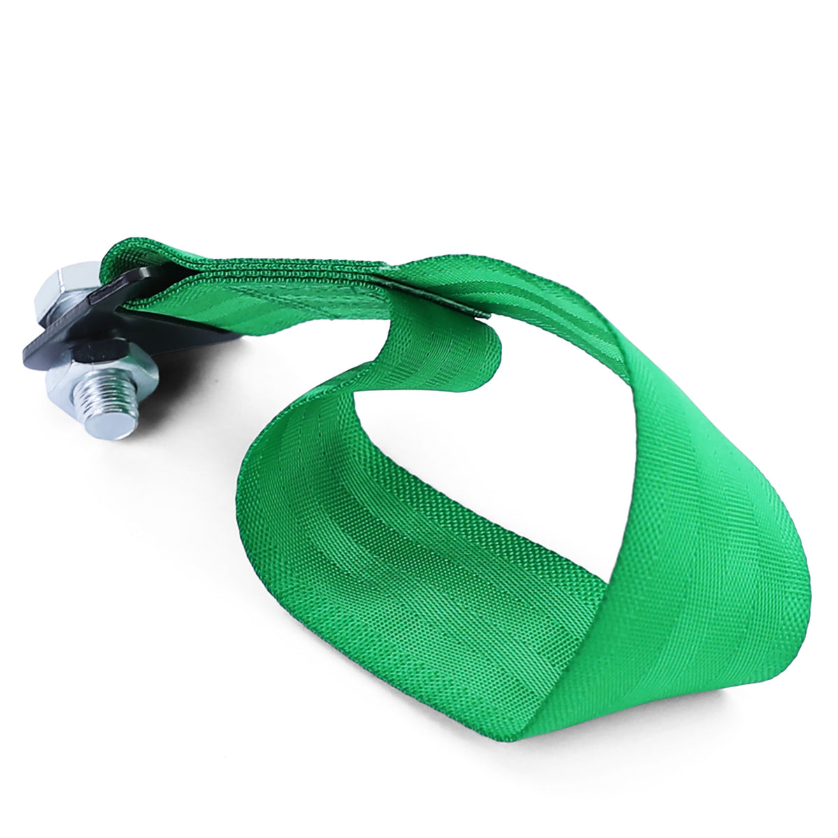 Gancio Traino Universale in Nylon Verde per Auto da Competizione Racing