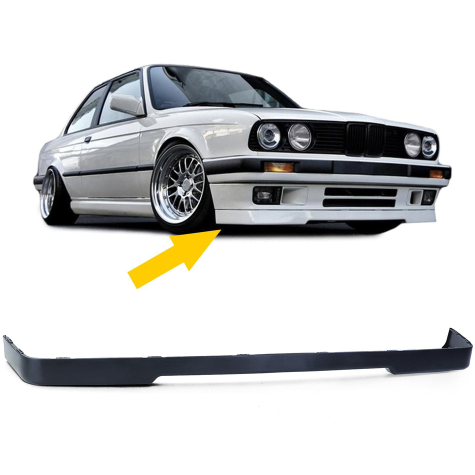 Spoiler Anteriore per BMW E30 Serie 3 (1987-1994) in ABS, Look 318is Sportoptik