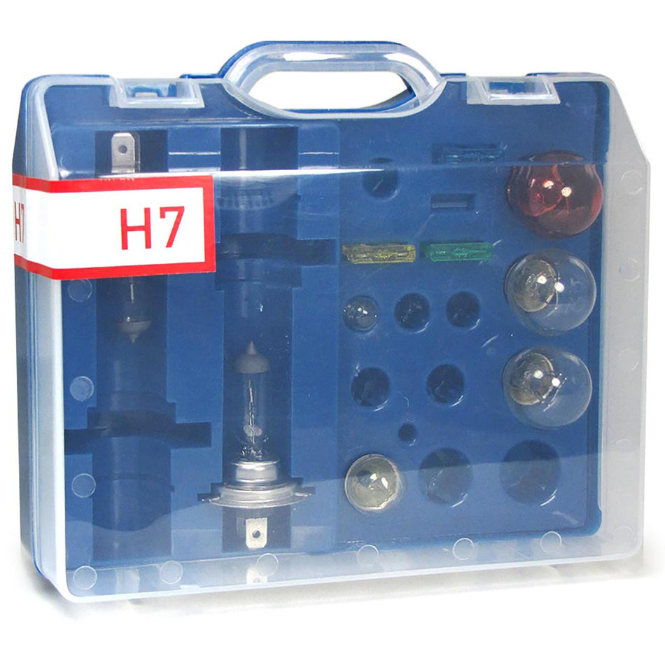 Set 10 Lampadine H7 S25 G18 T10 e Fusibili 12 Volt Universale