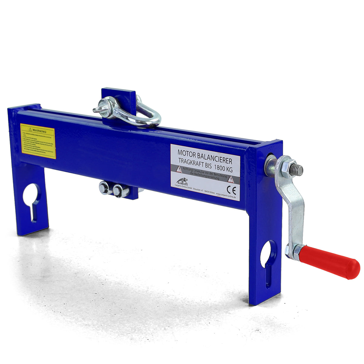 1800kg Bilanciatore Motore Professionale per Officina Blu