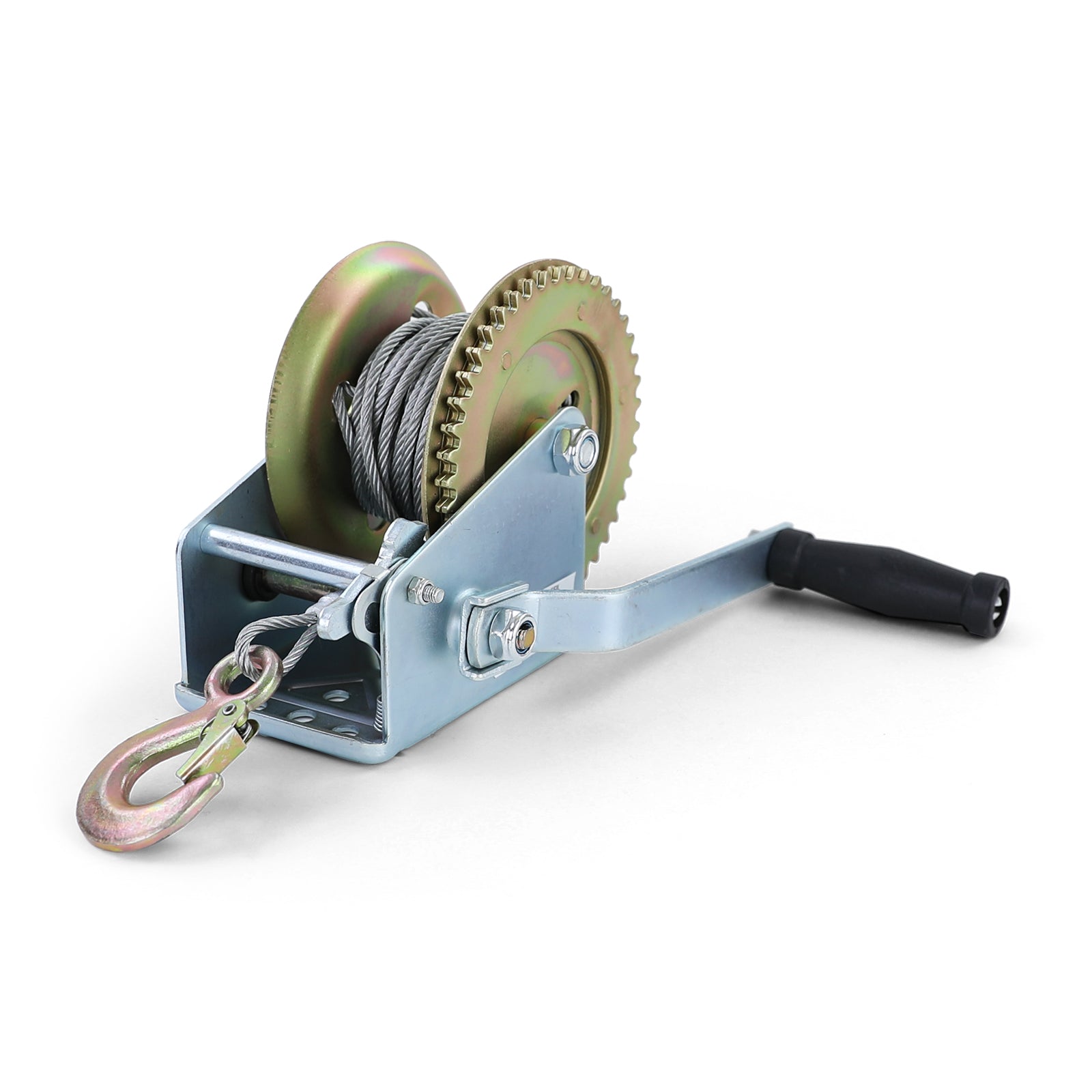 Profi Seilwinde Handwinde con Drahtseil 800KG 10 Meter Universale per Auto