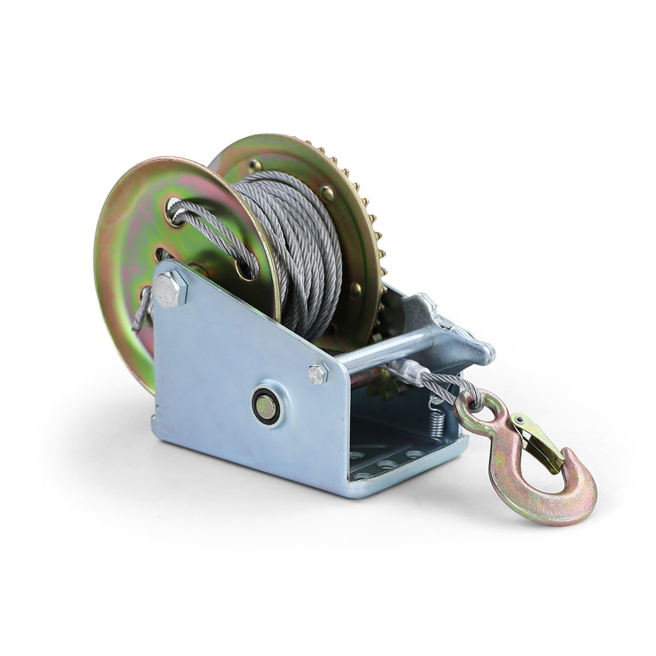 Profi Seilwinde Handwinde con Drahtseil 800KG 10 Meter Universale per Auto